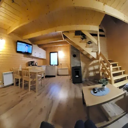 Klimatyczne Drewniane Jagodna-spalona 6d Jacuzzi Sauna,trasy Rowerowe