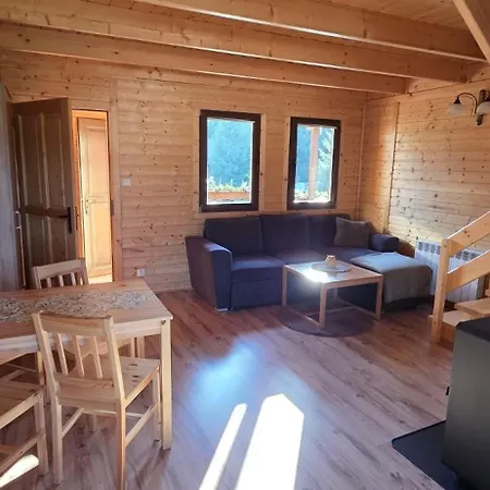 شاليه Klimatyczne Drewniane Jagodna-spalona 6d Jacuzzi Sauna,trasy Rowerowe