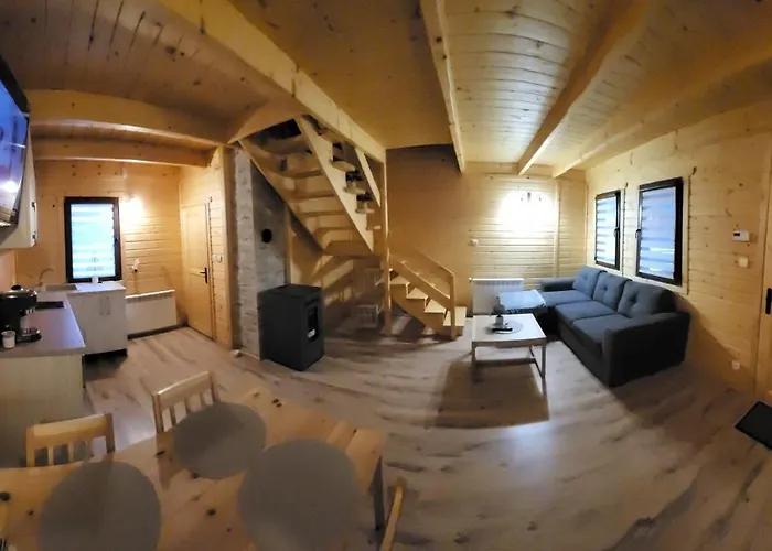 Klimatyczne Drewniane Domki Jagodna-Spalona 6D Jacuzzi Sauna,Trasy Rowerowe Dağ evi