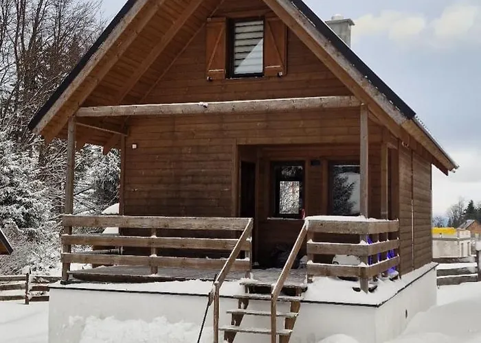 Шале Klimatyczne Drewniane Jagodna-spalona 6d Jacuzzi Sauna Narty Biegowe,wyciag 150m *