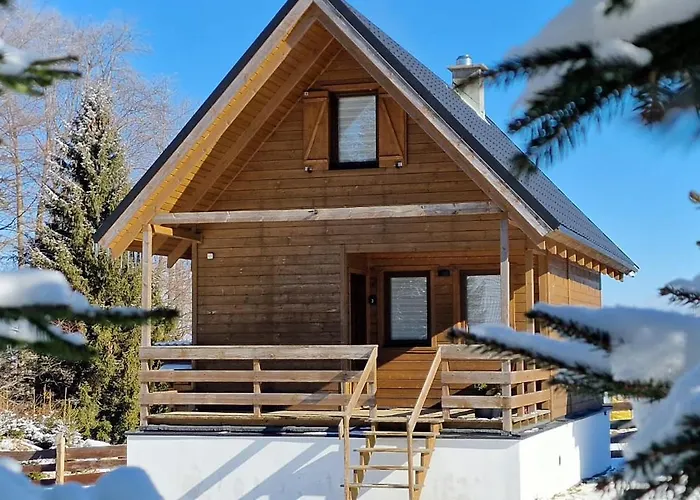 Klimatyczne Drewniane Jagodna-spalona 6d Jacuzzi Sauna Narty Biegowe,wyciag 150m Шале